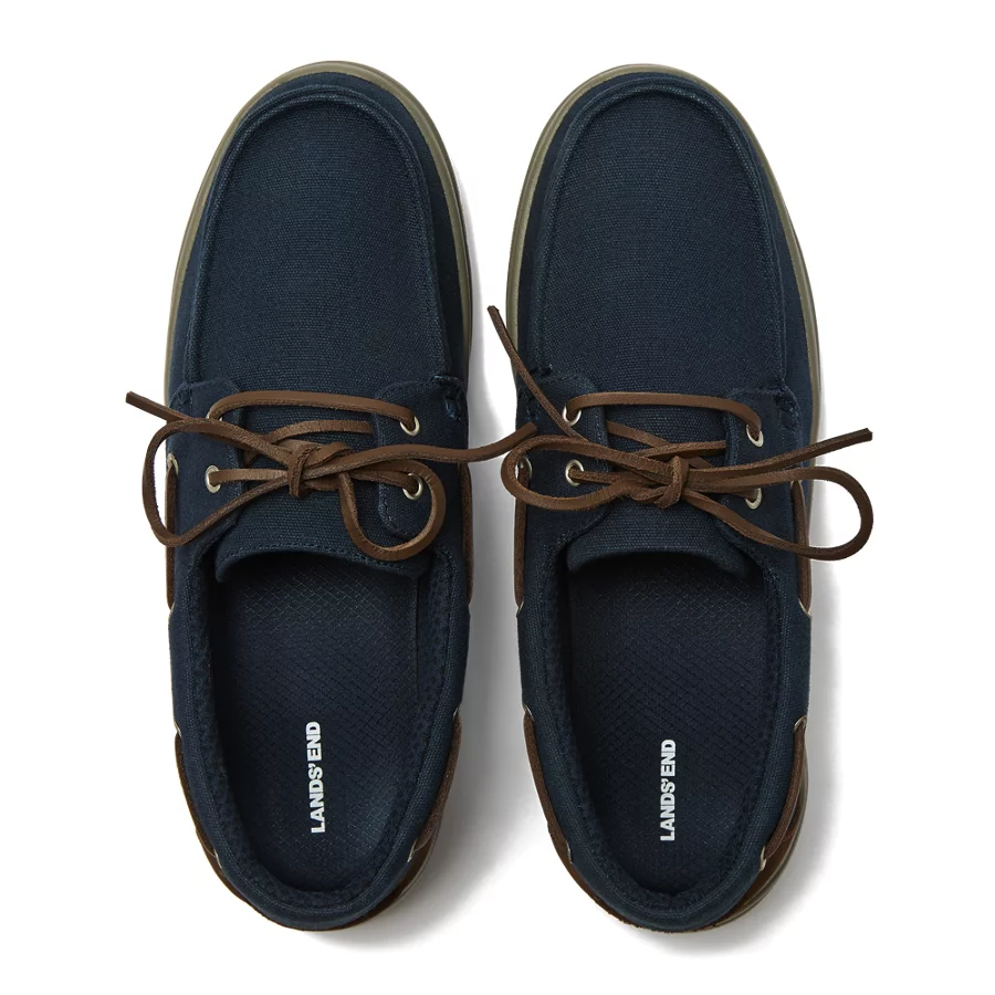 School Uniform Men's Comfort Slip On Boat Shoes view 3
