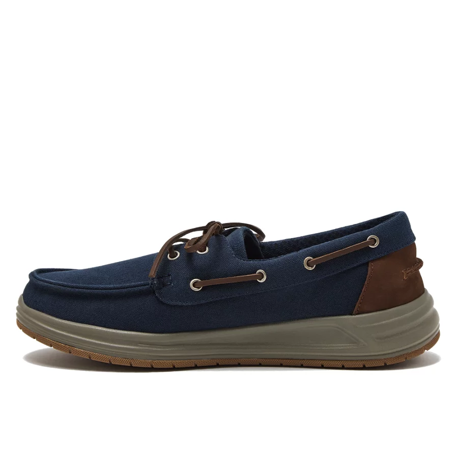 School Uniform Men's Comfort Slip On Boat Shoes view 2