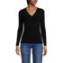 Women's Drapey Rib Skimming Long Sleeve Henley T-Shirt, Front