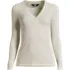 Women's Petite Drapey Rib Skimming Long Sleeve Henley T-Shirt, Front