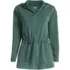 Women's Cupro Long Sleeve Full Zip Tunic Hoodie, Front