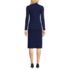 Women's Knit Rib Button Front Dress, Back