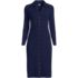 Women's Plus Size Knit Rib Button Front Dress, Front
