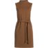 Women's Cotton Blend Short Sleeve Mock Neck Sweater Dress, Front