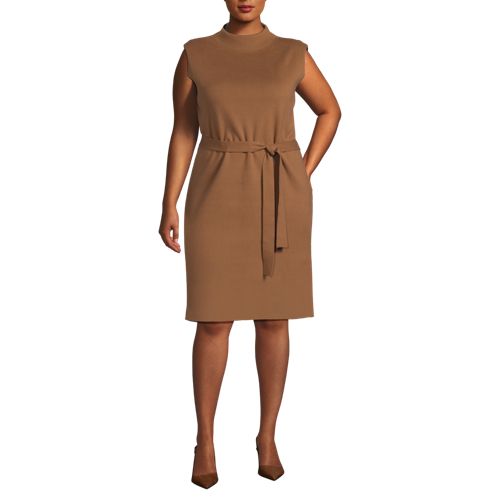 brown plus size sweater dress Vila Curve - Maxi Sweater Dress - Women - Polyester - 52 EU