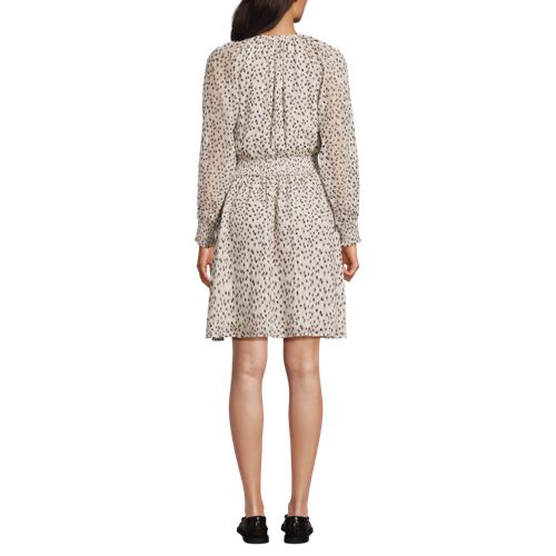 Women's Chiffon Clip Dot Dress - image 2
