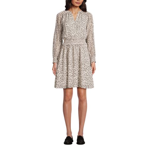 Women's Chiffon Clip Dot Dress - image 3