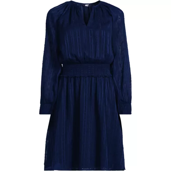 Women's Chiffon Clip Dot Dress - primary