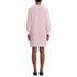 Women's Cotton Blend Cable Crew Neck Sweater Dress, Back