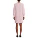 Women's Cotton Blend Cable Crew Neck Sweater Dress, Back