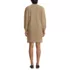 Women's Cotton Blend Cable Crew Neck Sweater Dress, Back