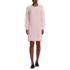 Women's Cotton Blend Cable Crew Neck Sweater Dress, Front
