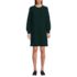 Women's Cotton Blend Cable Crew Neck Sweater Dress, Front