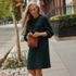 Women's Cotton Blend Cable Crew Neck Sweater Dress, alternative image