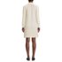 Women's Boucle Long Sleeve Raglan Mock Neck Sweater Dress, Back