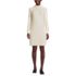 Women's Boucle Long Sleeve Raglan Mock Neck Sweater Dress, Front