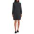 Women's Boucle Long Sleeve Raglan Mock Neck Sweater Dress, Front