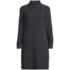 Women's Plus Size Boucle Long Sleeve Raglan Mock Neck Sweater Dress, Front