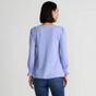 Women's 3/4 Sleeve Lightweight Jersey Button Front Top