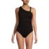 Women's Shirred One Shoulder High Leg One Piece Swimsuit, alternative image