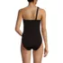 Women's Shirred One Shoulder One Piece Swimsuit, Back