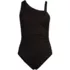 Women's Shirred One Shoulder One Piece Swimsuit, alternative image