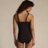 Women's Shirred One Shoulder One Piece Swimsuit, alternative image