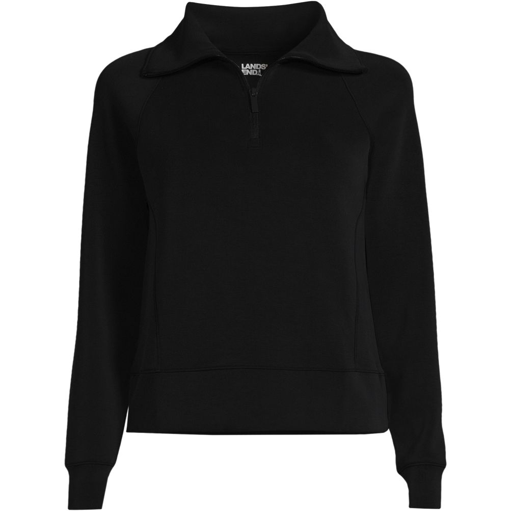 Women's Cupro Long Sleeve Half Zip Pullover Lands' End