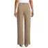 Women's Petite Crepe High Rise Pleated Wide Leg Pants, Back
