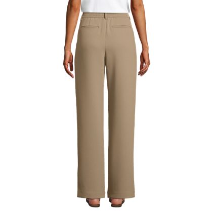 Women's Crepe High Rise Pleated Wide Leg Pants - image 5