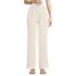 Women's Crepe High Rise Pleated Wide Leg Pants, Front
