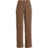 Women's Crepe High Rise Pleated Wide Leg Pants, Front