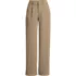 Women's Petite Crepe High Rise Pleated Wide Leg Pants, Front