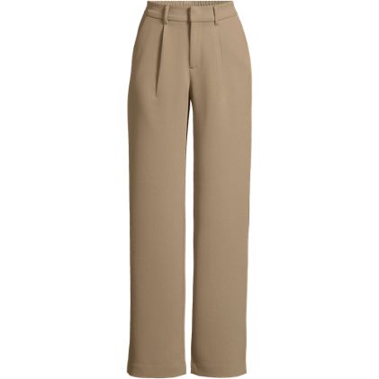 Women's Crepe High Rise Pleated Wide Leg Pants - image 3