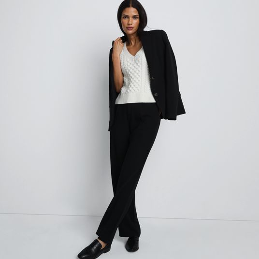 white christmas dresses Black Dress Slack Pants L / Black