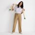 Women's Crepe High Rise Pleated Wide Leg Pants, alternative image