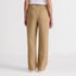 Women's Crepe High Rise Pleated Wide Leg Pants, Back