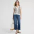 Women's Denim High Rise Wide Leg Crop Jeans, alternative image