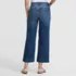 Women's Denim High Rise Wide Leg Crop Jeans, Back