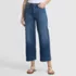 Women's Denim High Rise Wide Leg Crop Jeans, Front