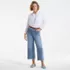 Women's Plus Size Recover Denim High Rise Wide Leg Crop Jeans, alternative image