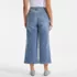Women's Plus Size Recover Denim High Rise Wide Leg Crop Jeans, Back