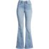 Women's Petite Recover Denim High Rise Skinny Flare Jeans, Front