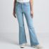 Women's Petite Recover Denim High Rise Skinny Flare Jeans, Front