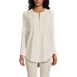 Women's Long Sleeve Lattice Pintuck Tunic, Front