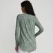 Women's Long Sleeve Lattice Pintuck Tunic, Back