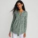 Women's Long Sleeve Lattice Pintuck Tunic, Front