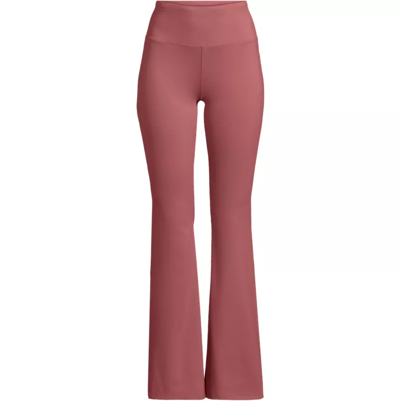 Women's Petite Active Hi Impact High Rise Slim Flare Pants, Front