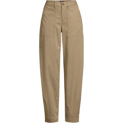 Women's Chino High Rise Barrel Leg Utility Ankle Pants - image 3