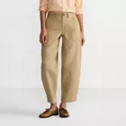 Women's High Rise Barrel Leg Chino Pants